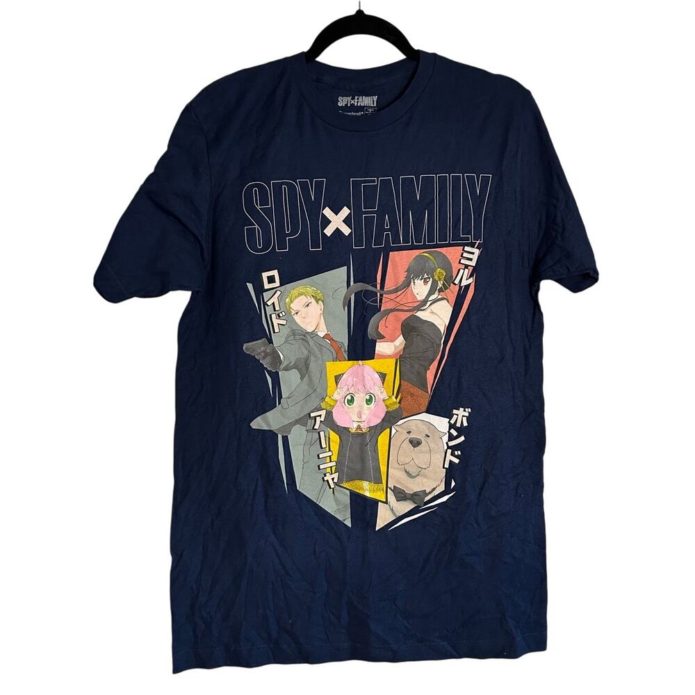SPY x FAMILY Crunchroll New Navy Graphic Tee Size M